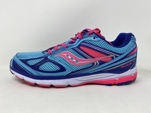 Saucony Girl'S Guide 7 रनिंग शूज़ ब्लू साइज 7 बिग किड यूएस