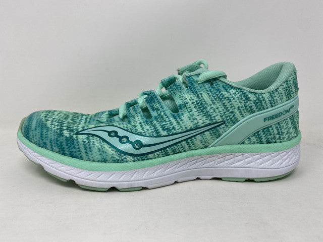 Saucony Kid'S Freedom Iso Running Shoes Aqua Blue Size 5.5 Big Kid Us
