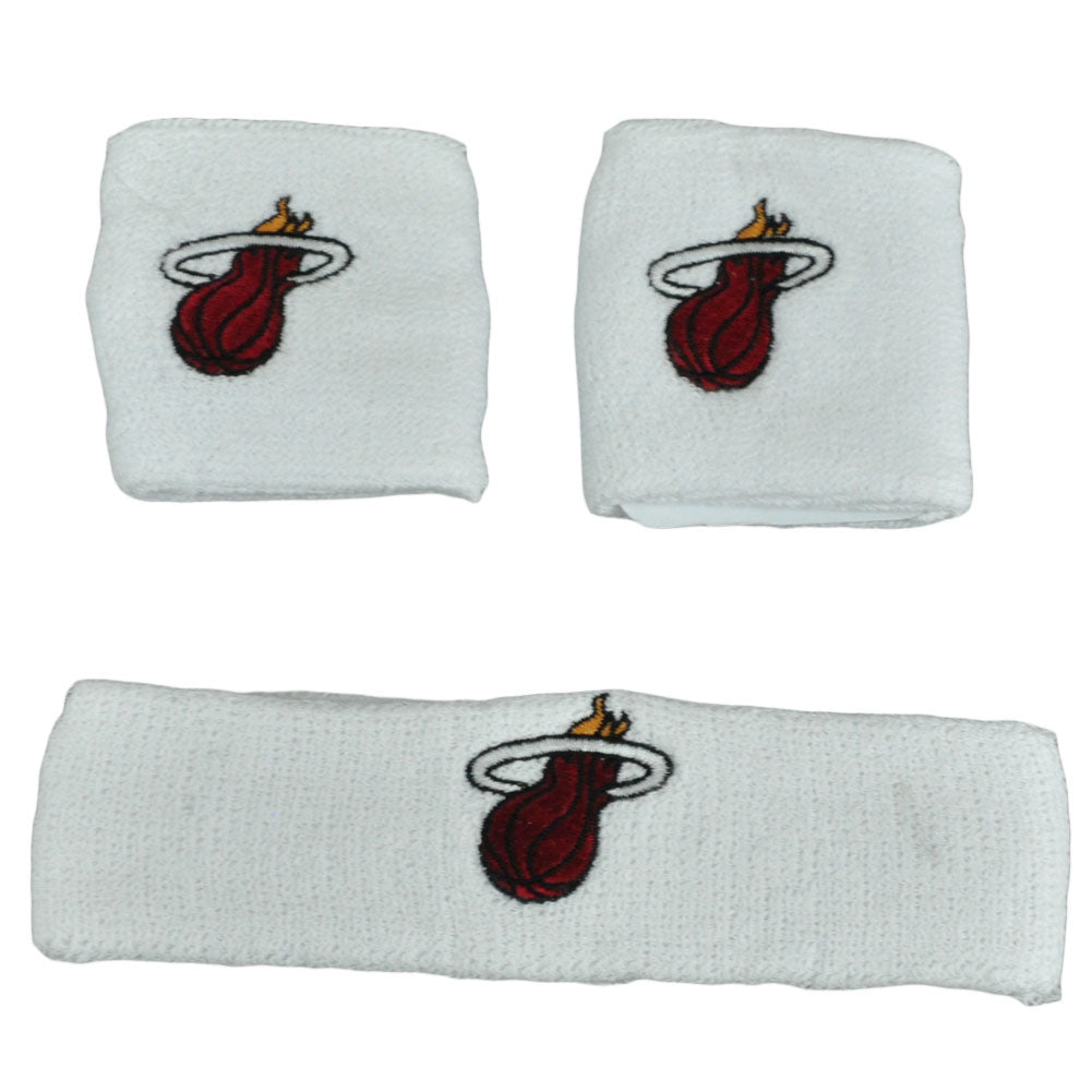 Miami Heat Set Combo Back Pack Shirt LG Headband Wristband Hat Cap Adidas