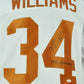 NCAA Texas Longhorn Ricky Williams # 34 White Jersey Autographed Signed JSA
