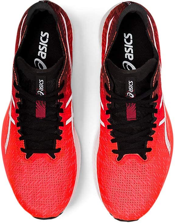 ASICS पुरुषों के मैजिक स्पीड रनिंग शूज सनराइज रेड/व्हाइट