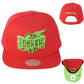NBA Mitchell Ness Houston Rockets Original Fit Red Snapback Flat Bill Hat Cap