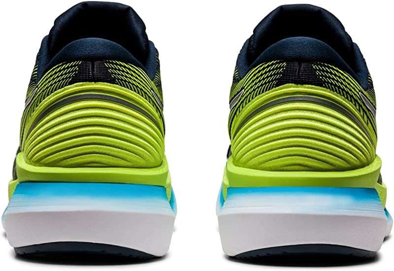 ASICS पुरुषों के ग्लाइडराइड 2 रनिंग शूज़ फ्रेंच ब्लू/हैज़र्ड ग्रीन साइज़ 12.5 मीडियम यूएस