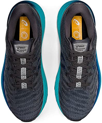 ASICS पुरुषों के जेल-कायानौ लाइट 2 रनिंग शूज़ मेट्रापॉलिस/लेक ड्राइव