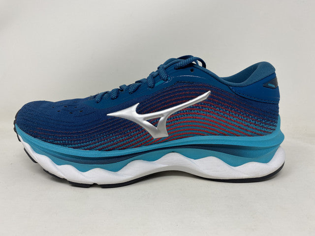 Mizuno Women's Wave Sky 5 Running Shoes Legion Blue/Silver Size 7 B(M) Us