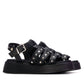 Xti - Women's Flat Studded Strap Sandals