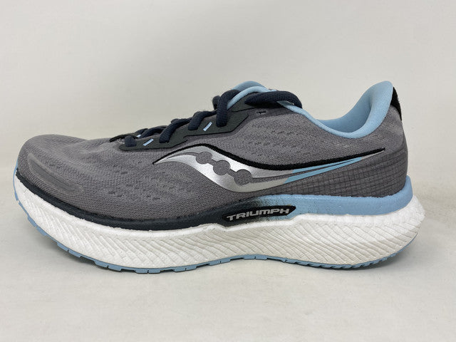 Saucony महिलाओं के Triumph 19 रनिंग शूज़ अलॉय/पाउडर ग्रे साइज़ 6.5 B (M) US