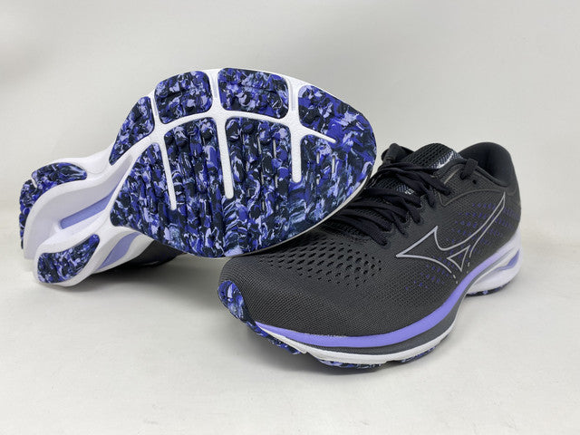 Mizuno Women's Wave Rider 25 Running Shoes Black Size 8 D Wide US