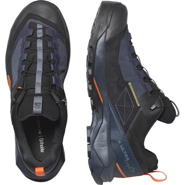 Salomon Mens X Ultra Alpine Trail Sneaker Blue Nights Black Red Orange