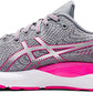 ASICS महिलाओं के जेल क्यूम्यलस 24 रनिंग शूज़ शीट रॉक/पिंक/ग्रे 10 B (M) यूएस