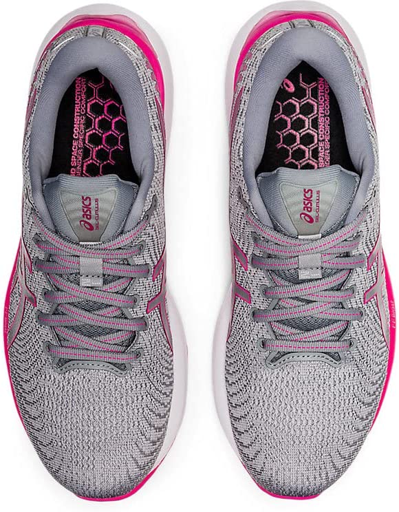 ASICS महिलाओं के जेल क्यूम्यलस 24 रनिंग शूज़ शीट रॉक/पिंक/ग्रे 10 B (M) यूएस