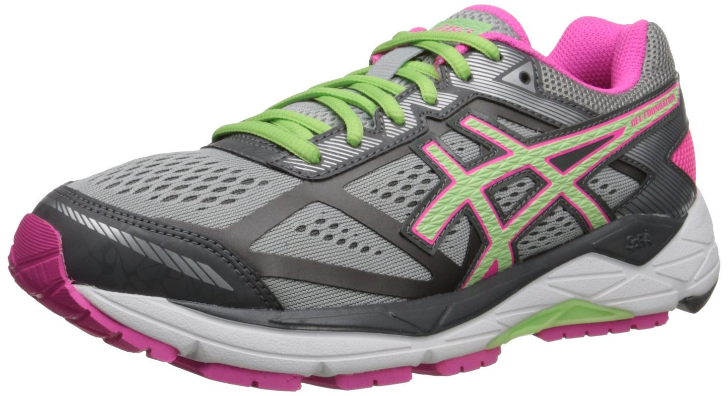 Asics Women's Gel Foundation 12 Running Shoes Silver Size 6.5 B (M) Us