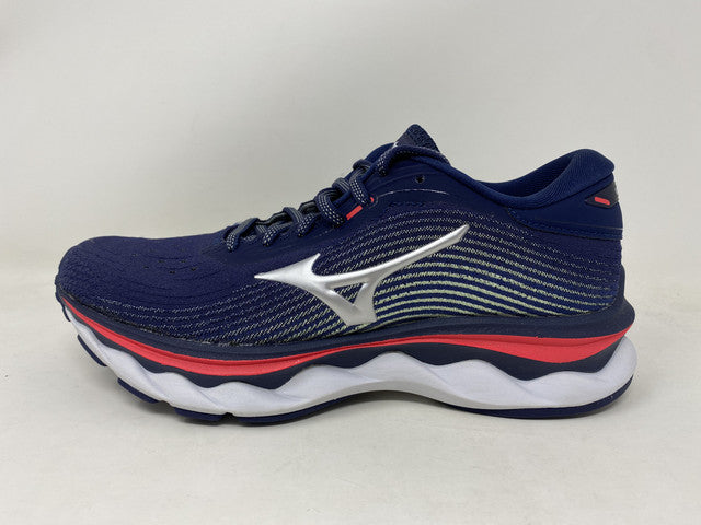 Mizuno महिला वेव स्काई 5 रनिंग शूज़ नीला साइज़ 10.5 B (M) US