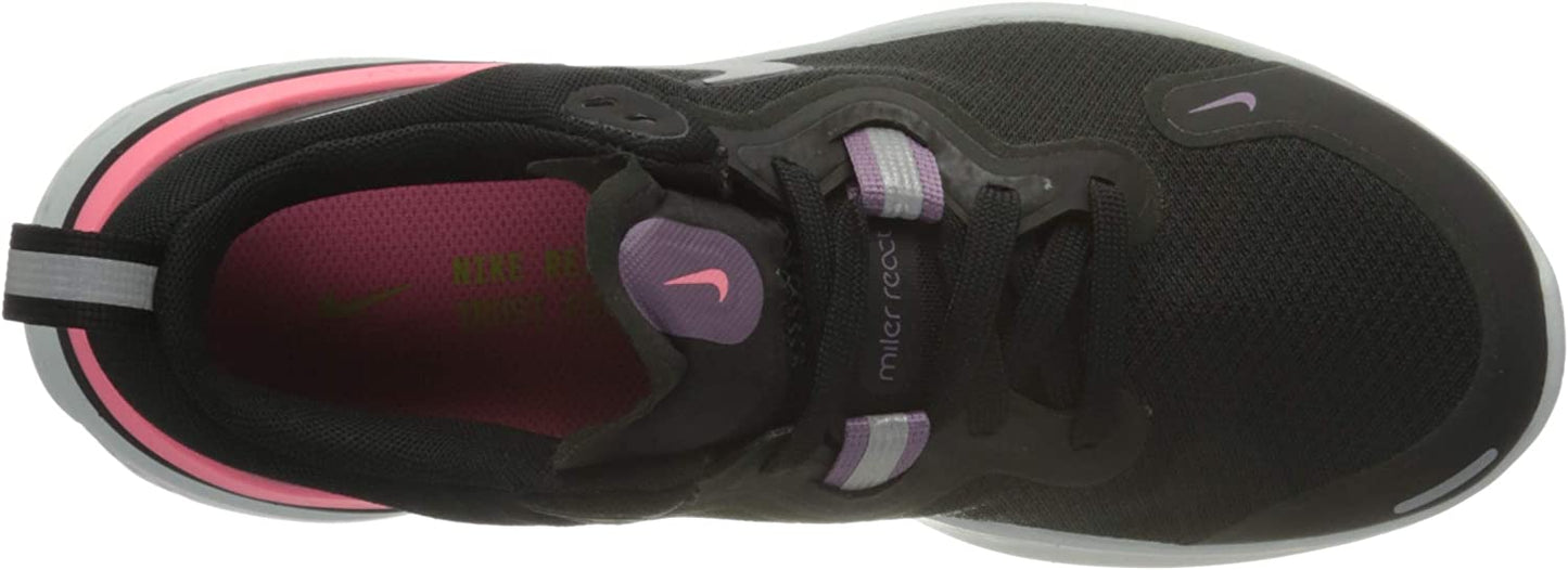Nike Women's React Miler Trail Shoes Silver/Violet/Sunset Size 6 B Medium US