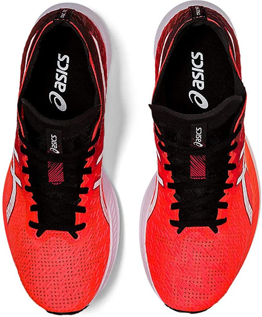 ASICS Women's Magic Speed Running Shoes Sunrise RED/White Size 6.5 B Medium US