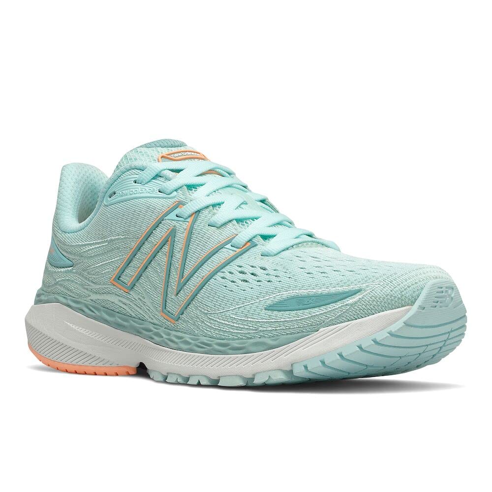 New Balance Women's X 860 V12 Running Shoes Blue/Light Mango Size 6 D Wide US