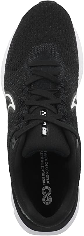 Nike Men's React Infinity Run FK 3 Running Shoes Black Size 9.5 D Medium US