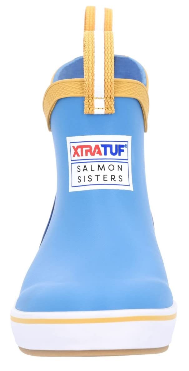 Xtratuf किड्स सैल्मन सिस्टर्स एंकल डेक बूट ब्लू साइज 5 बिग किड यूएस