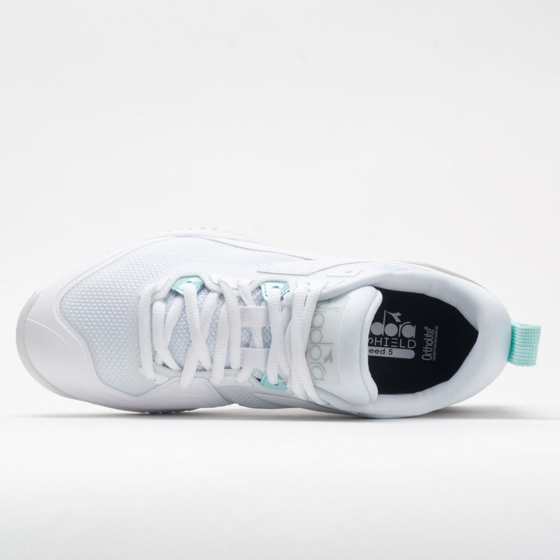 Diadora Women's Speed Blushield 5 All Court Shoes White Size 7 B Medium US