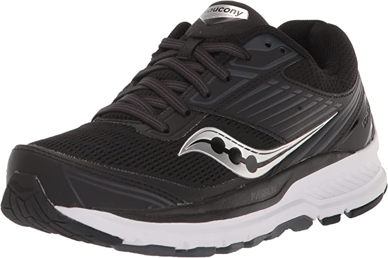 Saucony महिलाओं के लिए इशेल्न 8 रनिंग शूज़ ब्लैक/व्हाइट साइज़ 11.5 B मीडियम US