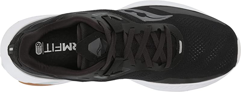 Saucony महिलाओं के गाइड 15 रनिंग शूज़ काला/गम साइज़ 6 बी मीडियम यूएस