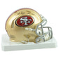 NFL San Francisco 49ers Frank Gore Autograph Riddell Mini Helmet Speed HOF Gold