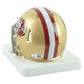 NFL San Francisco 49ers Frank Gore Autograph Riddell Mini Helmet Speed HOF Gold