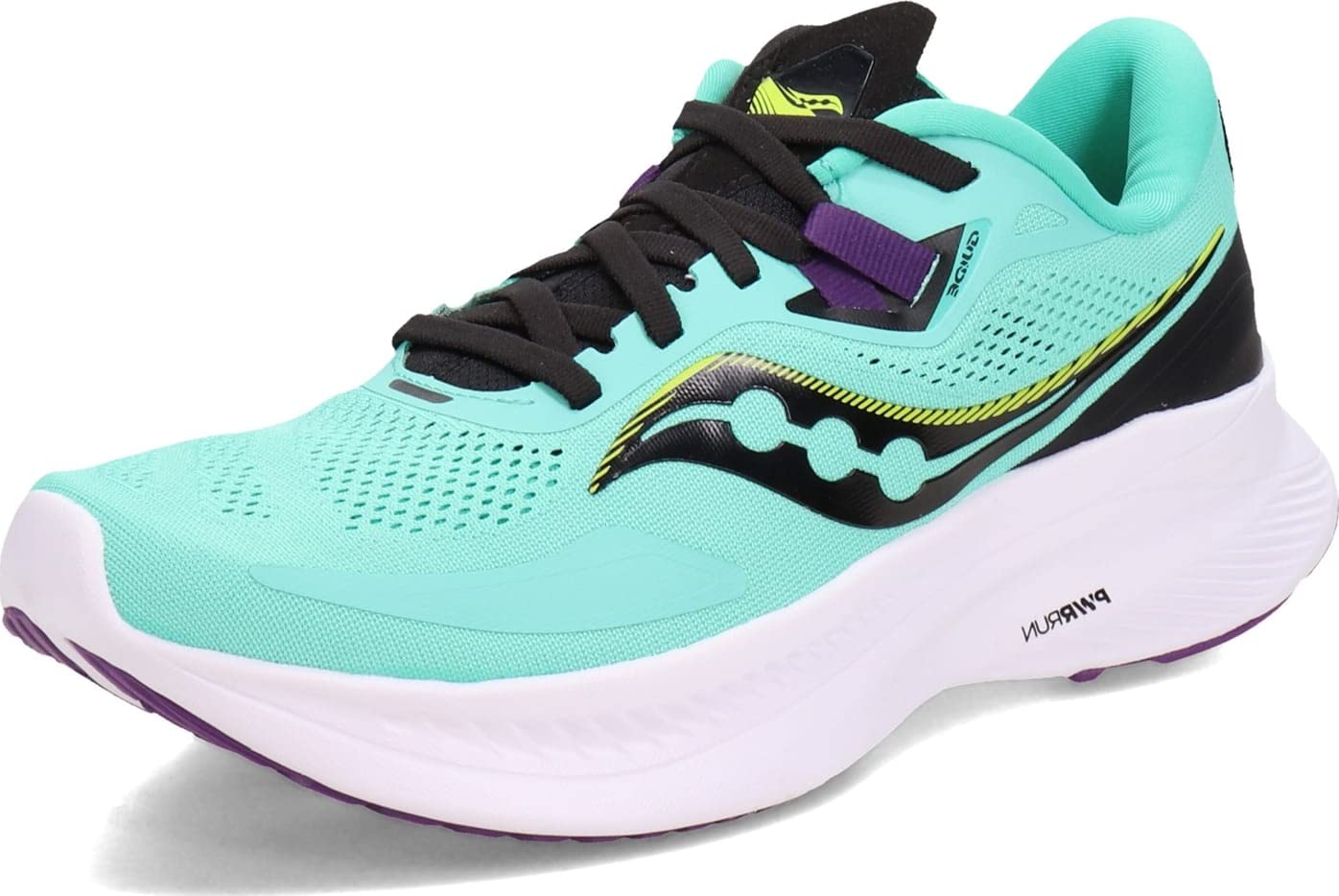 Saucony महिलाओं के लिए गाइड 15 रनिंग शूज कूल मिंट/एसिड साइज़ 7 B मीडियम US