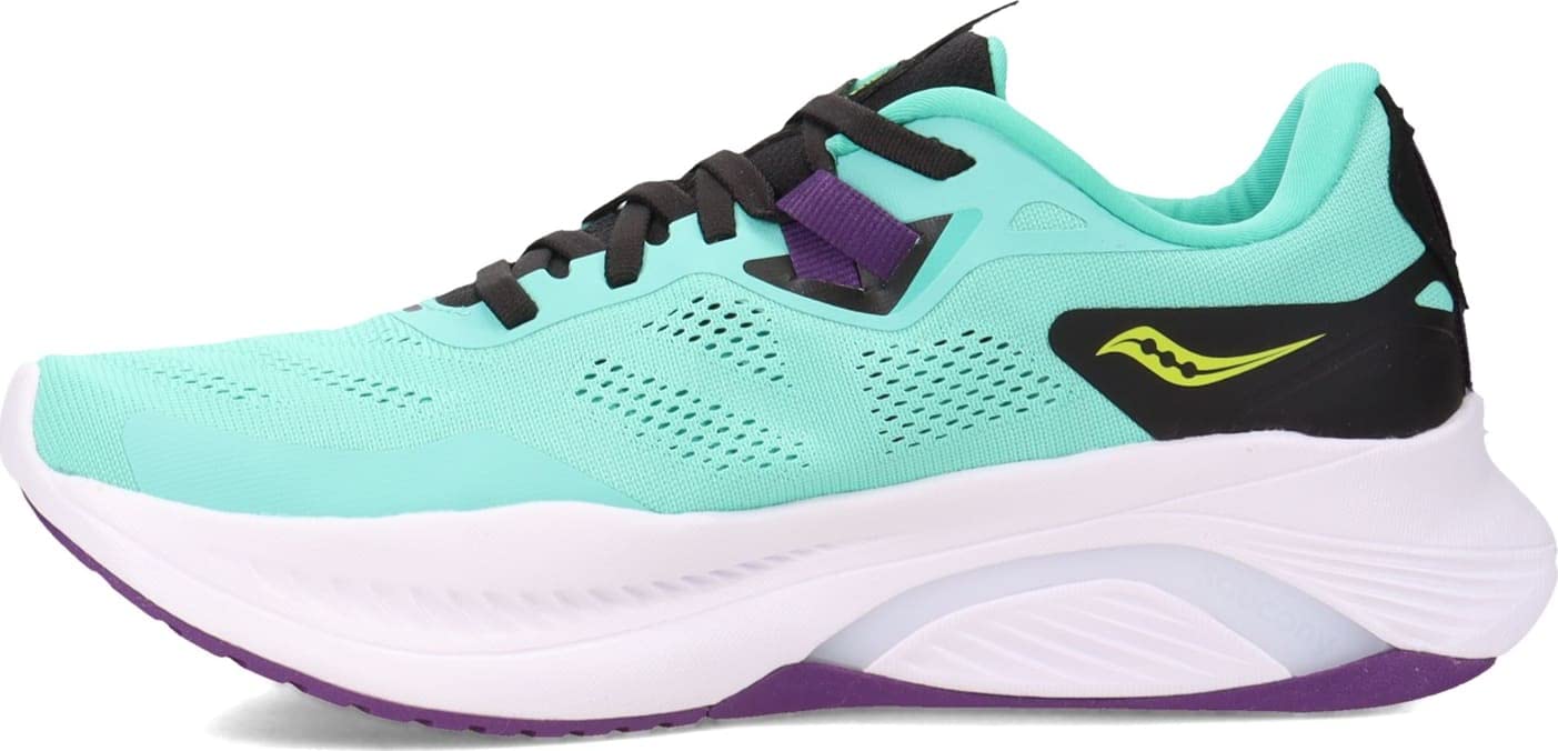 Saucony महिलाओं के लिए गाइड 15 रनिंग शूज कूल मिंट/एसिड साइज़ 7 B मीडियम US