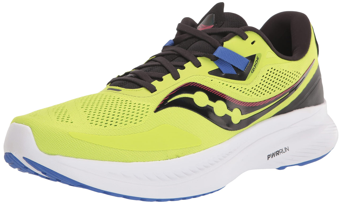Saucony पुरुषों के गाइड 15 रनिंग शूज़ एसिड/ब्लू रेज़ साइज़ 11 D मीडियम यूएस