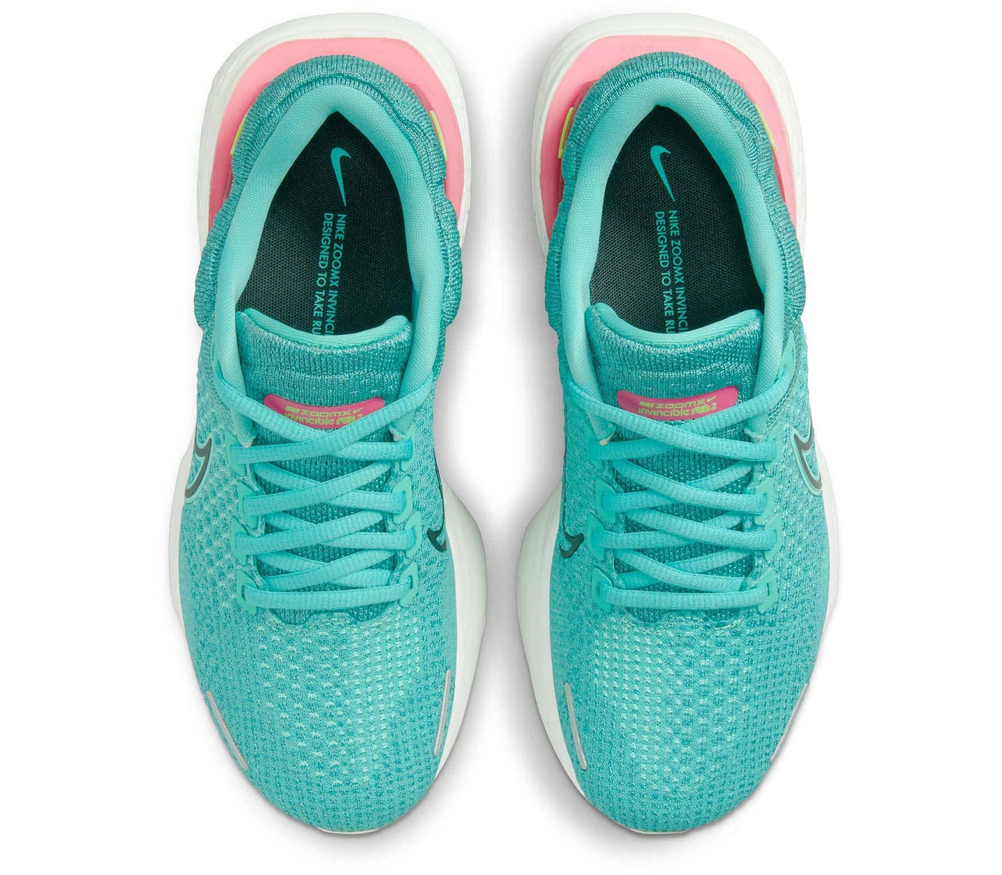 Nike Women's ZoomX Invincible Run FK 2 Run Shoes Teal/Pink Size 8 B Medium US