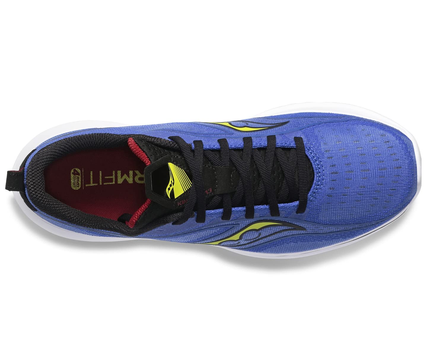 Saucony पुरुषों के किनवारा 13 रनिंग शूज़ ब्लू RAZ/ब्लैक, साइज़ 7 D मीडियम US