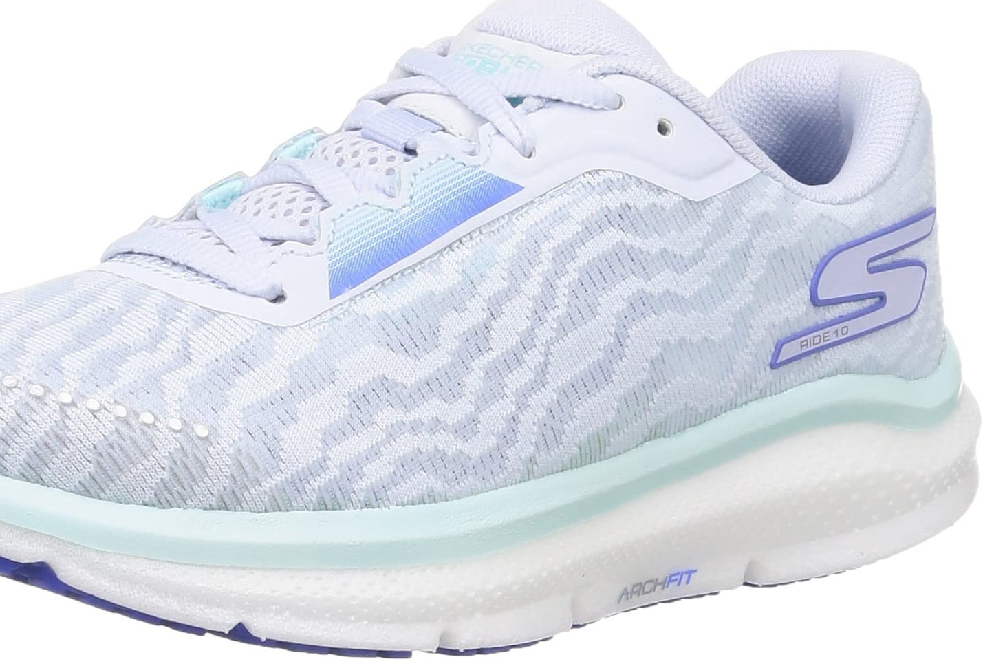 Skechers Women's Go Run Arch Fit Ride 10 Shoes Light Gray Size 7 B Medium US