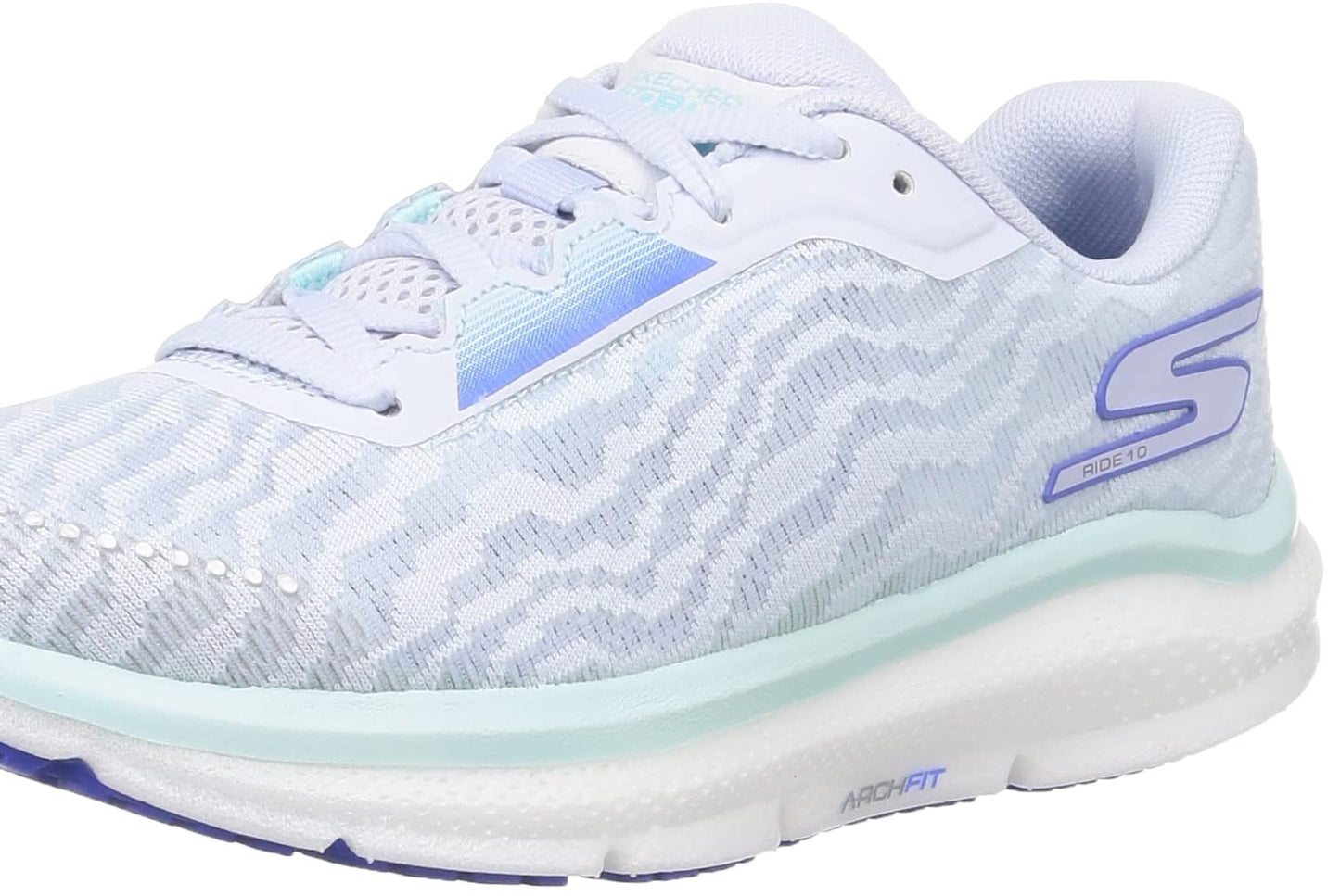 Skechers Women's Go Run Arch Fit Ride 10 Shoes Light Gray Size 8 B Medium US