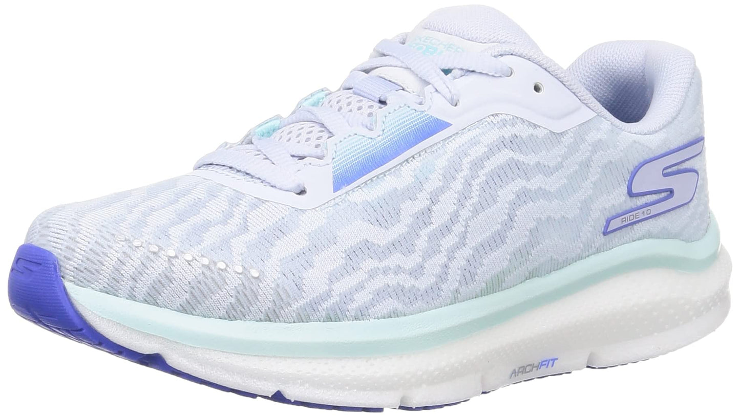 Skechers Women's Go Run Arch Fit Ride 10 Shoes Light Gray Size 8 B Medium US