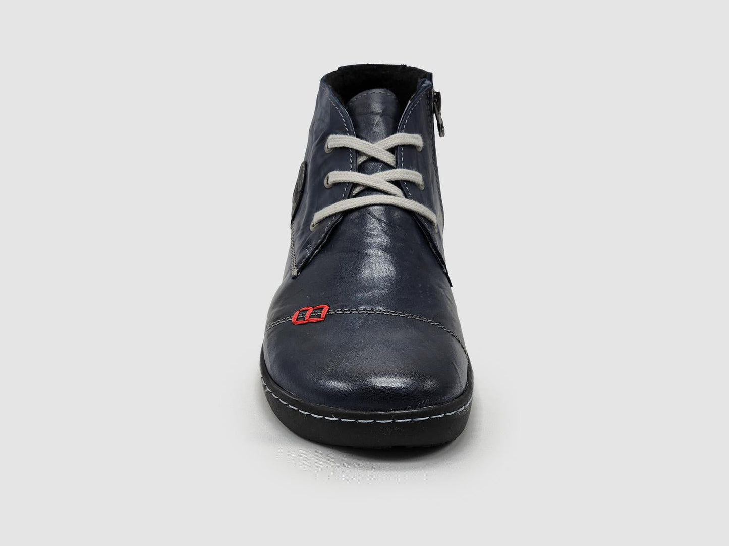 Kcr Group - Women's Medical-Sole Wool-Lined Zip-Up Leather Boots