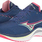 Mizuno Men's Wave Rebellion Running Shoes Blue/Paradise Pink Size 10 D Medium US