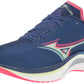 Mizuno Men's Wave Rebellion Running Shoes Blue/Paradise Pink Size 10 D Medium US