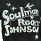 Soulman Rocky Johnson Basic Blend Tshirt Tee Womens Black Wrestler Distressed
