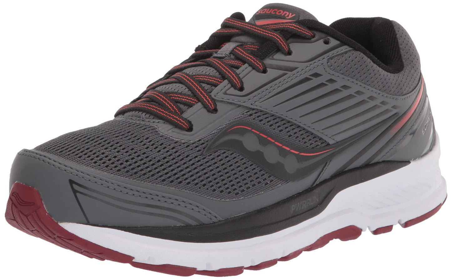 Saucony पुरुषों के इचेलॉन 8 रनिंग शूज़ शैडो/मल्बेरी