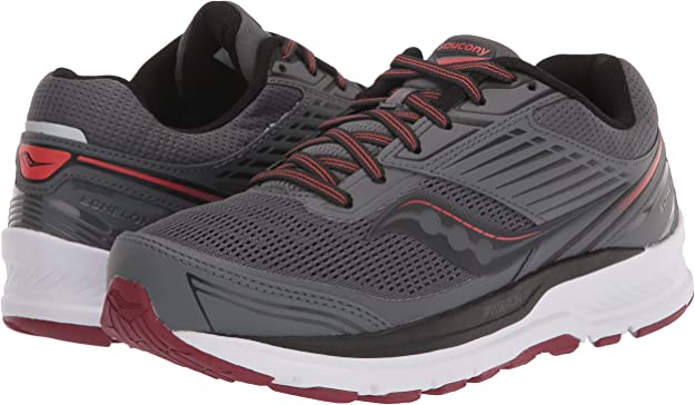 Saucony पुरुषों के इचेलॉन 8 रनिंग शूज़ शैडो/मल्बेरी