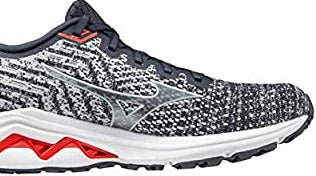 Mizuno पुरुषों के वेव इंस्पायर 17 निट रनिंग शूज़ नीला/सफेद साइज़ 9 D मीडियम यूएस
