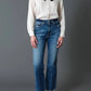 Daze - Soho High Rise Ankle Flare Denim Jeams