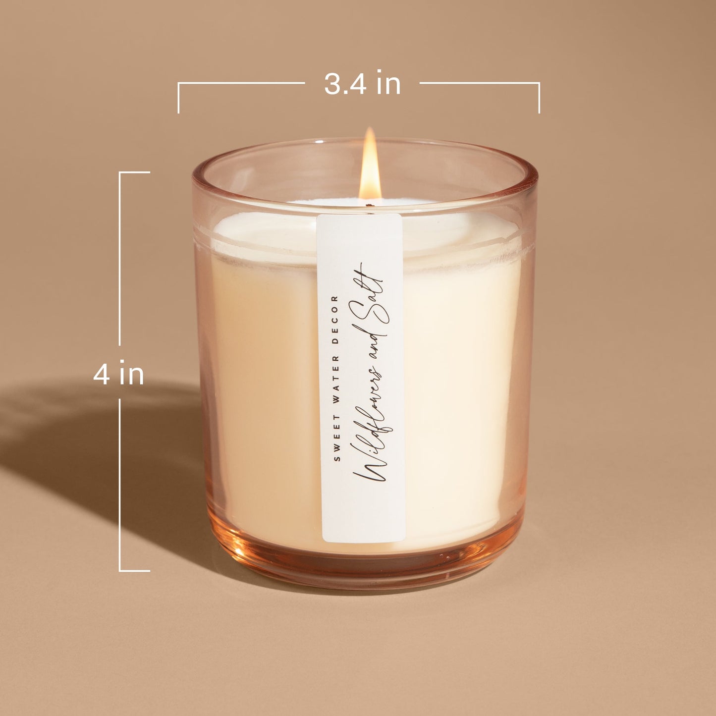 Spa Day Soy Candle - Tinted Glass Jar - 12 oz