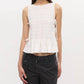 Ganni - Cotton Poplin Smock Tie String Top