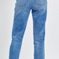 Judy Blue - Mid Rise Rigid Magic Release Hem Boyfriend Jeans