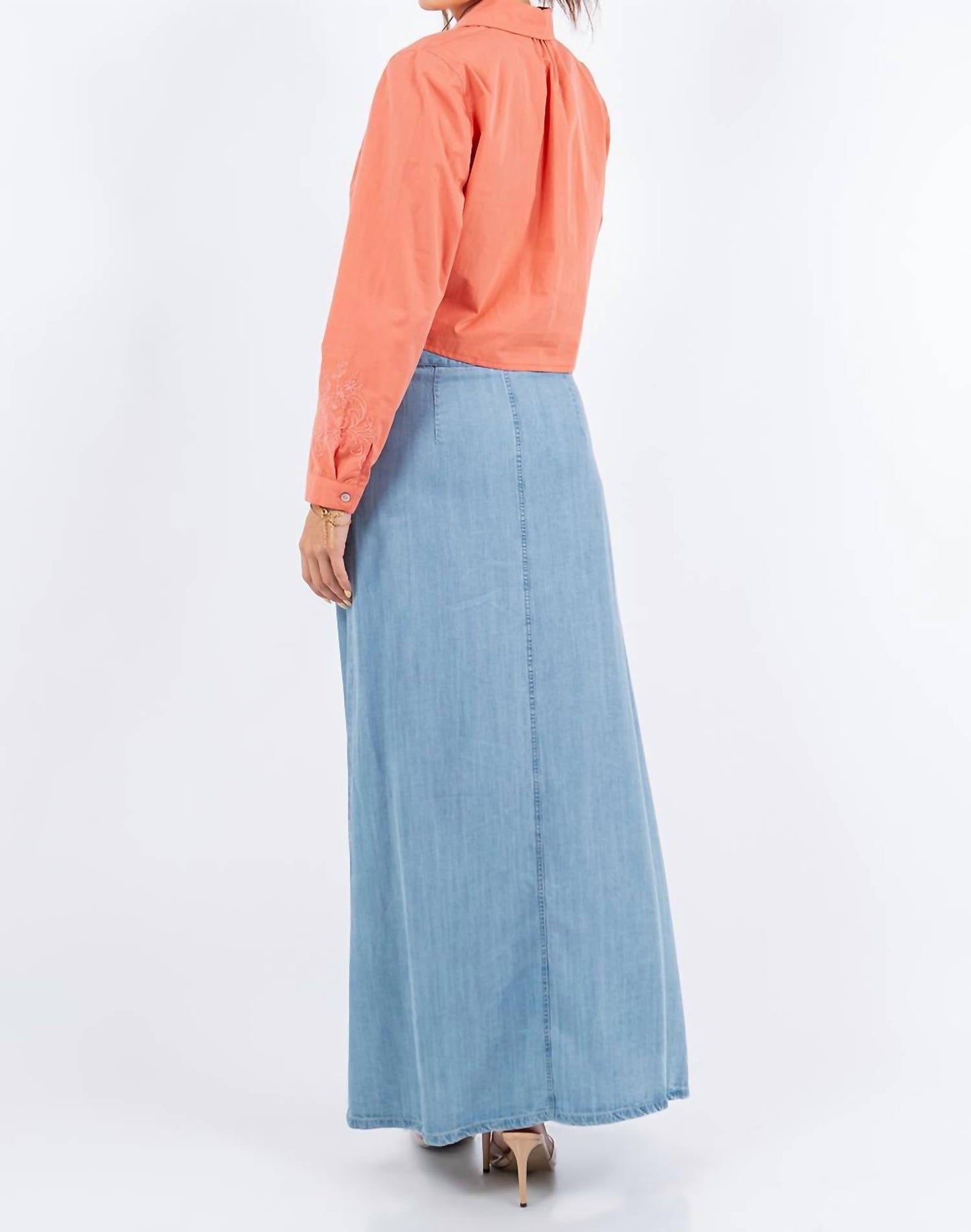Paparazzi - Tencel Denim Maxi Skirt - Length 37"