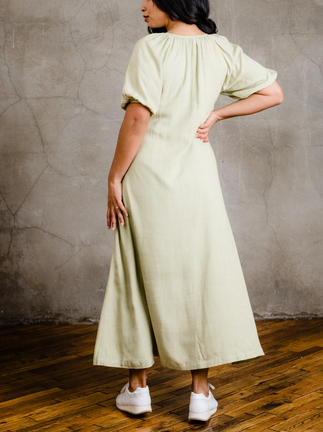 Able - Amari Puff Sleeve Maxi Dress