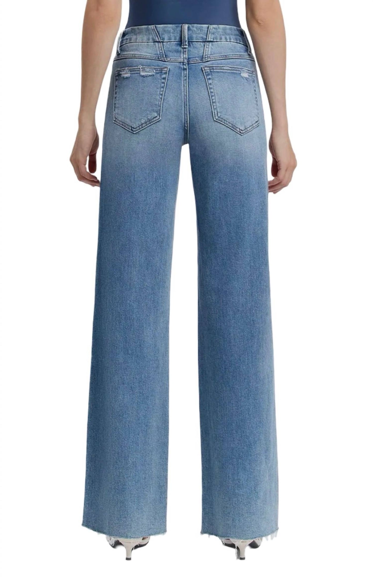 Vervet By Flying Monkey - Mid Rise Wide Leg Jean