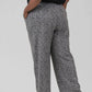 Nic + Zoe - Etched Tweed Wide Leg Ankle Pants - Plus